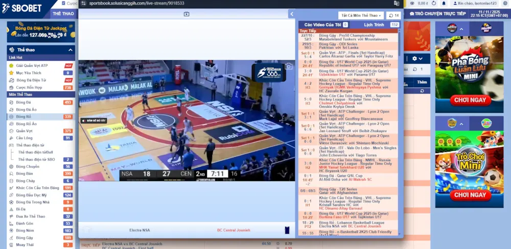 Cách chơi Bóng Rổ tại SBOBET