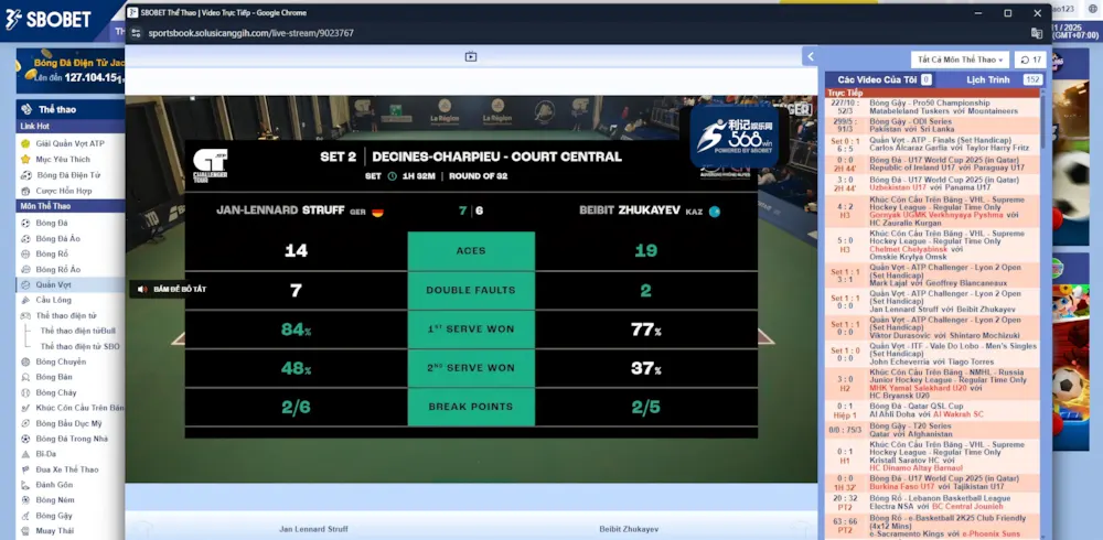 Bật Mí Cách Chơi Quần Vợt Tại SBOBET Thắng Lớn 1 Cách chơi Quần Vợt tại SBOBET